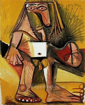 Hombre desnudo de pie 1971 cubismo Pablo Picasso Pinturas al óleo